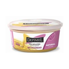 Cera Depilatória Para Microondas Depimiel Natural 200G