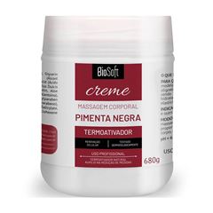 Creme De Massagem Pimenta Negra 320G Biosoft
