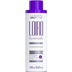 Glatten Shampoo Loiro Iluminado - 450Ml